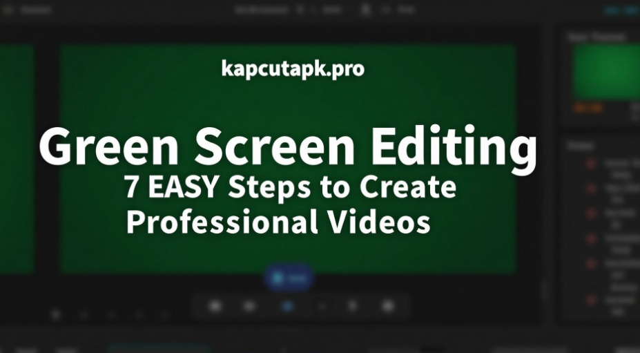 Capcut Green Screen Editing Tutorial